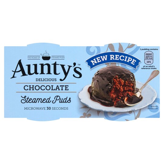 Aunty&#39;s Chocolate Steamed Puddings 2pk x 6