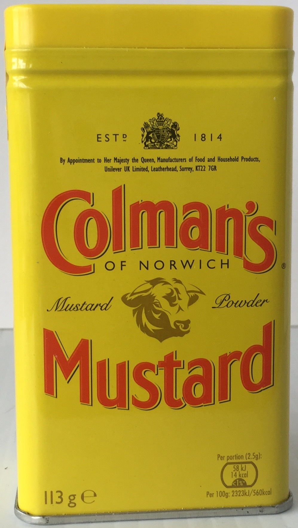 Colmans Mustard Dry 113g (4oz) x 12