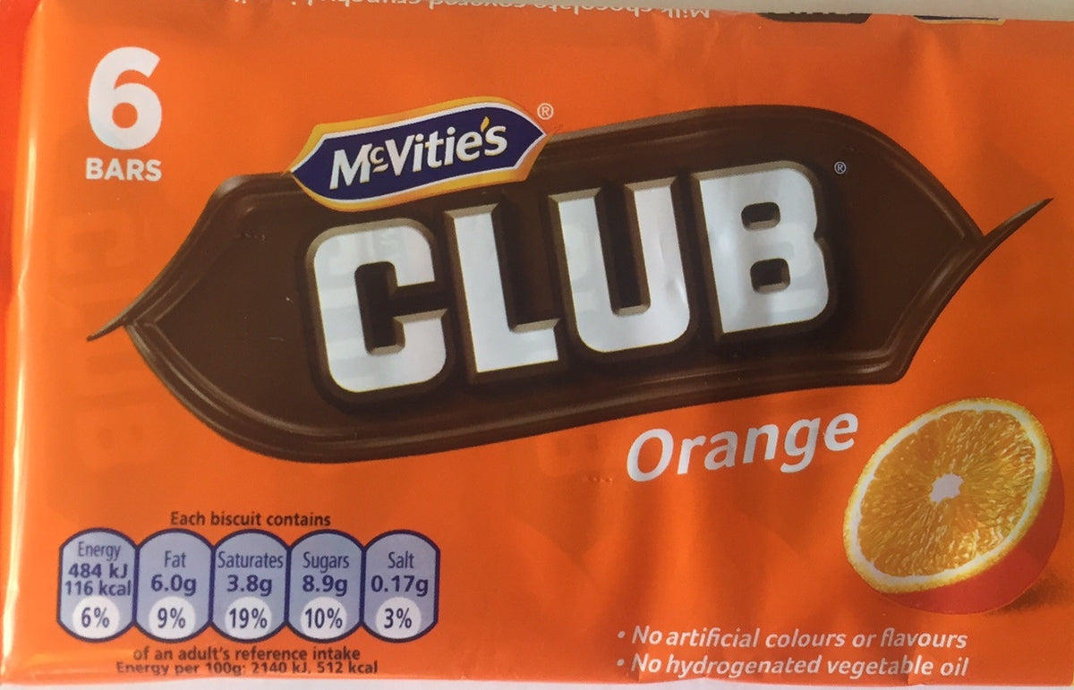 Club Orange Biscuit 6&#39;s x 12