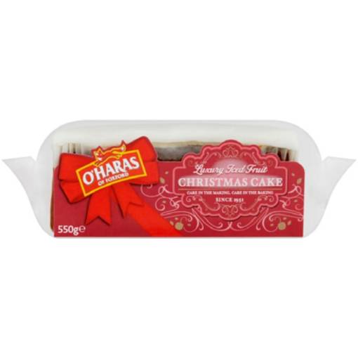 O'Hara Luxury Iced Fruit Cake Bar 12 x 500g CHRISTMAS