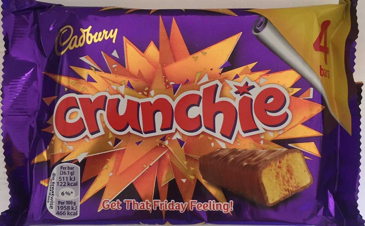 Cadbury Crunchie Bar 4pk x 10