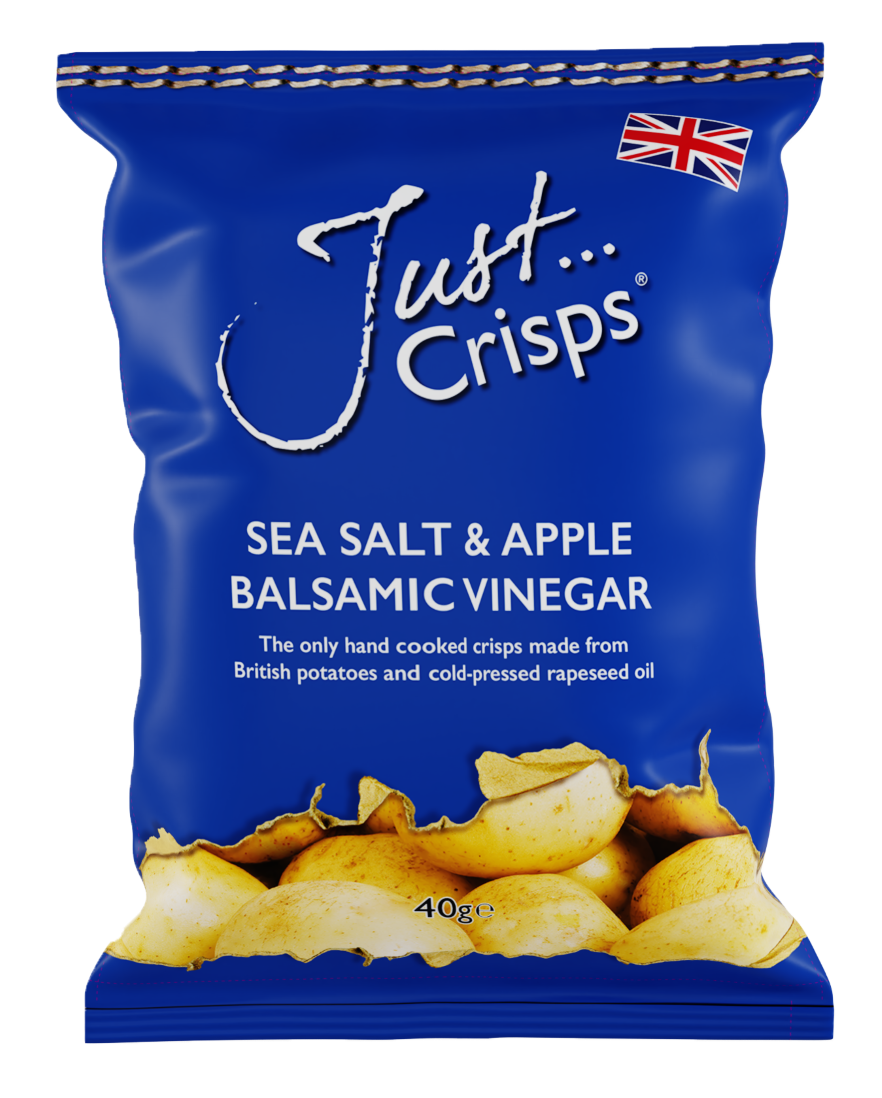 Just Crisps Apple Balsamic Vinegar &amp; Sea Salt 40g x 24