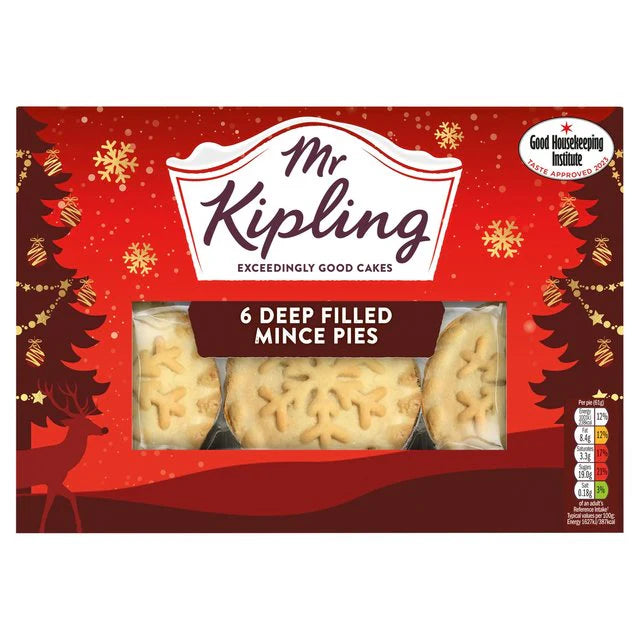Mr Kipling Mincemeat pies (6) x 20 XMAS - CHRISTMAS