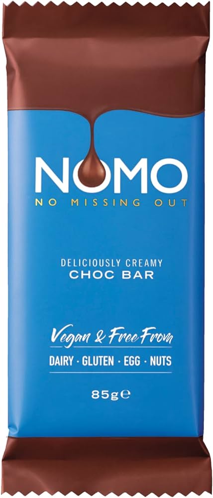 Nomo Creamy Chocolate Bar 85g  x 12- Vegan