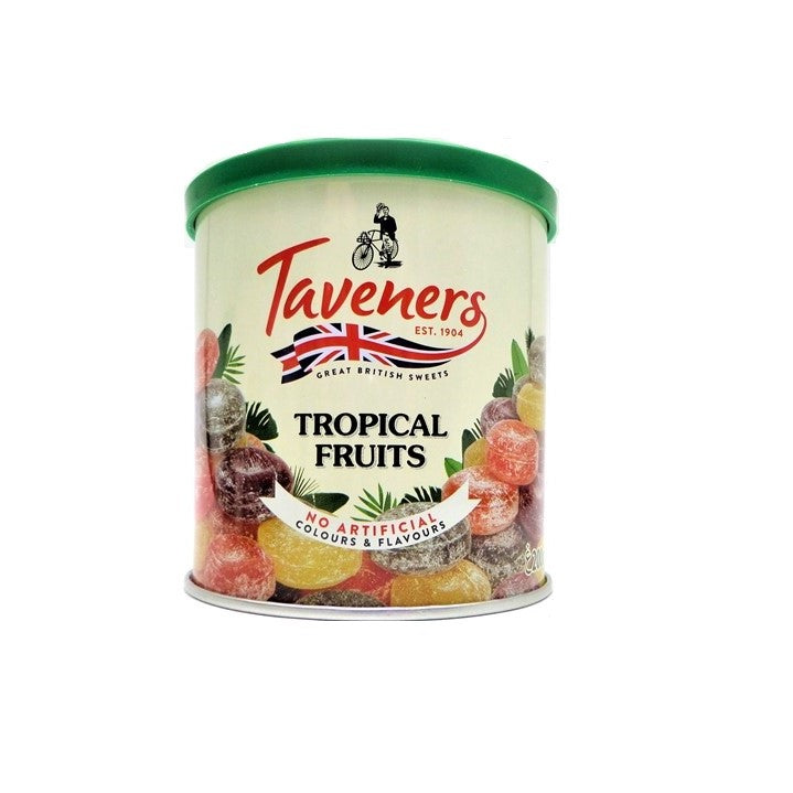 Taveners Tropical Drops Tin 12 x 200g