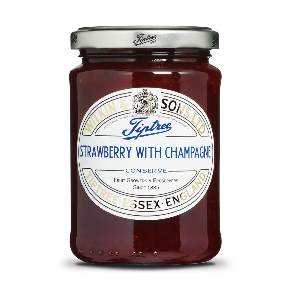 Tiptree Strawberry and Champagne Jam 12oz x 6 CHRISTMAS