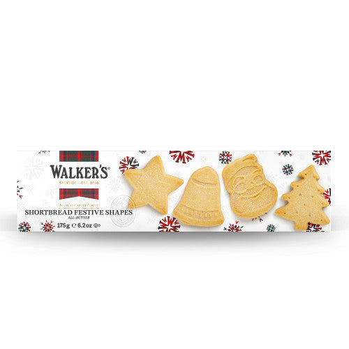 Walkers Shortbread Festive Shapes Box 6.2oz #1458 x 12 XMAS