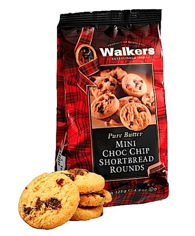 Walkers Shortbread Mini Choc Chip Cello Bag # 1768 x 6