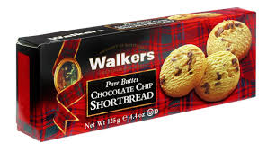Walkers Shortbread Chocolate Chip 4.4oz box x 12 #1149