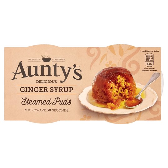 Aunty&#39;s Ginger Steamed Pudding 2pk x 6