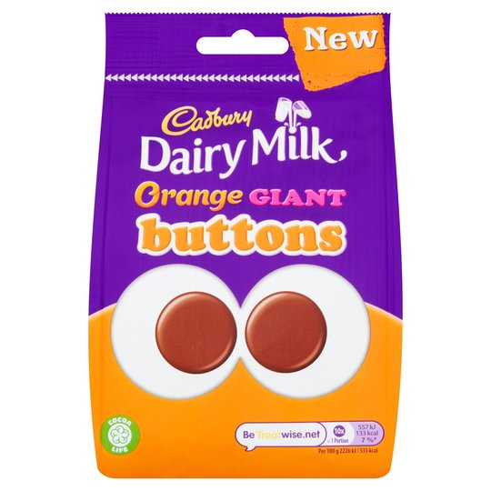 Cadbury Button Pouch ORANGE x 10