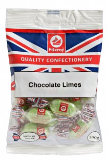 Fitzroy Chocolate Lime Sweets 100g x 12