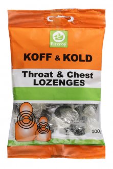 Fitzroy Koff &amp; Kold Lozenges 100g x 12