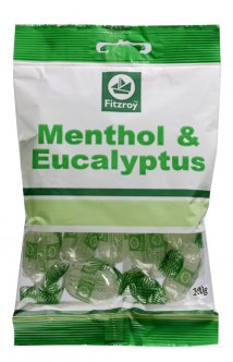 Fitzroy Menthol &amp; Eucalyptus Sweets 100g x 12