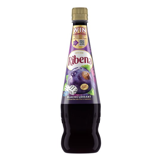 Ribena Blackcurrant Bottle 600 ml x 12