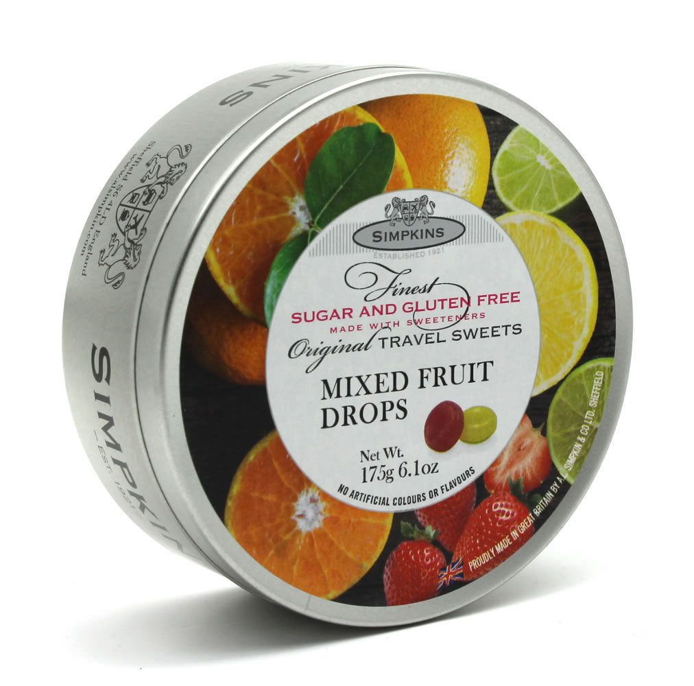 Simpkins Sugar Free Mixed Fruit Drop Tin x 6