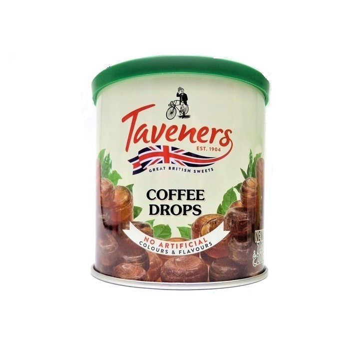 Taveners Coffee Drops Tin 12 x 200g