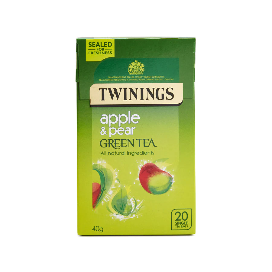 Twinings Green Tea Apple &amp; Pear 20 bags x 4
