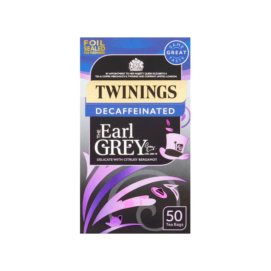 Twinings Decaf Earl Grey Teabags 50&#39;s x 4