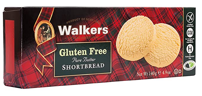 Walkers Gluten Free Shortbread Rounds 4.9oz WLK1020 x 6