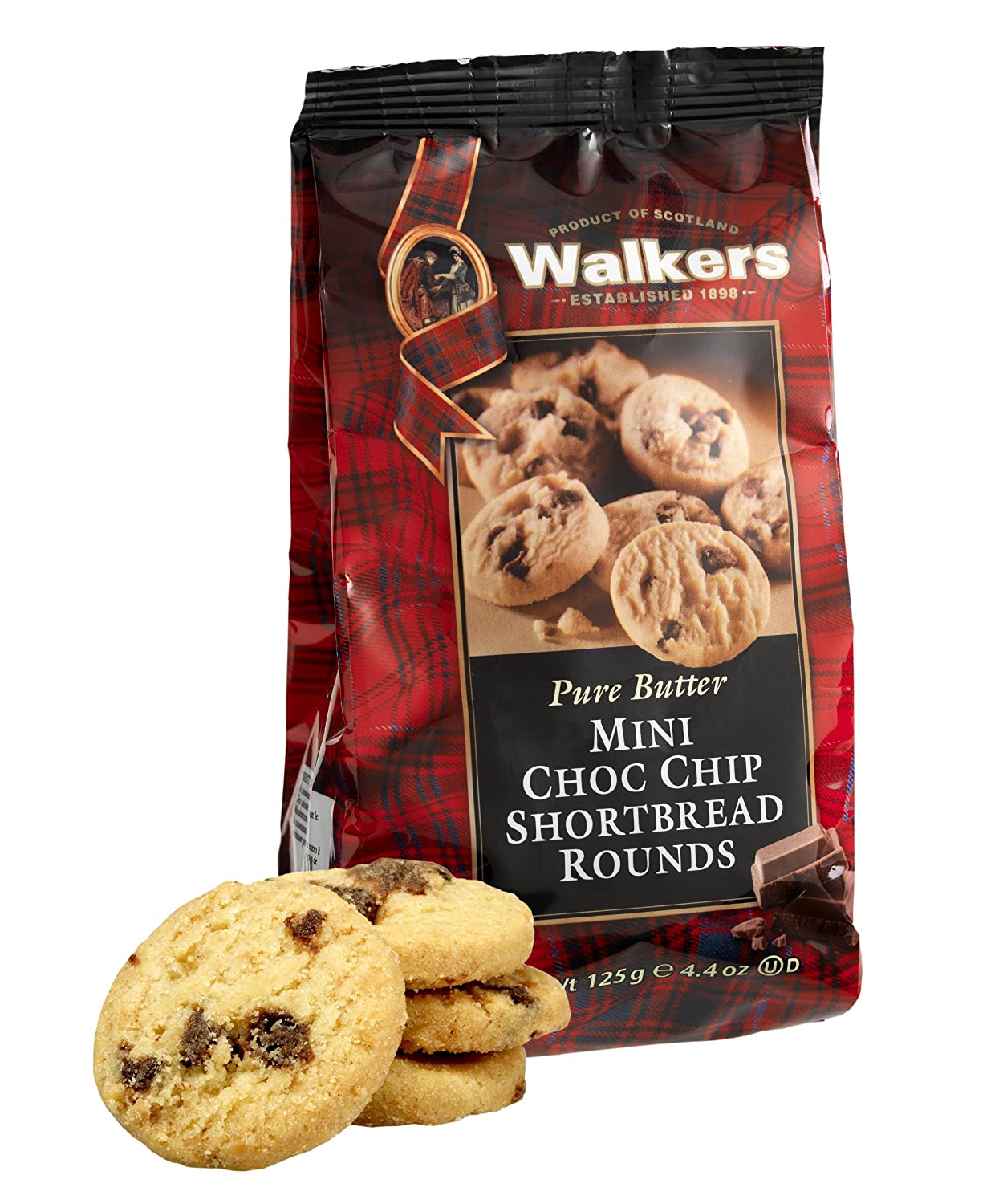 Walkers Shortbread Mini Choc Chip Cello Bag # 1768 x 6