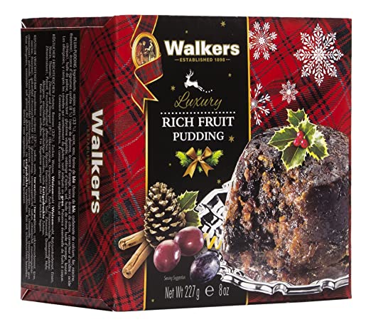 Walkers Christmas Pudding (plum) 8oz #3713  x 6 XMAS