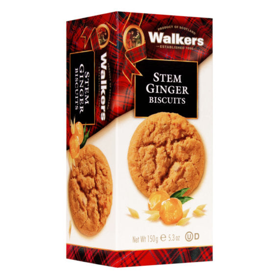 Walkers Stem Ginger Biscuit 5.3oz # 542 x 12