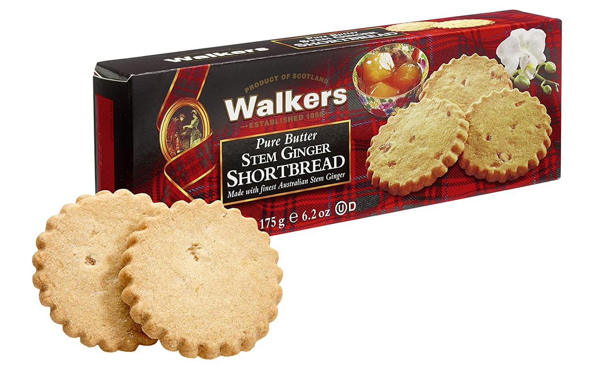 Walkers Stem Ginger Shortbread #151 x 12