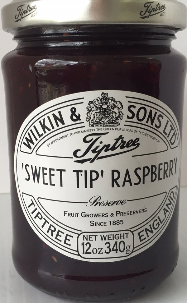Tiptree Raspberry Jam Tiptree Sweet Tip Raspberry Preserve 12oz x 6 - The British Aisles Ltd.